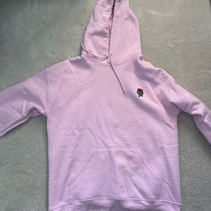 Pink rose hoodie